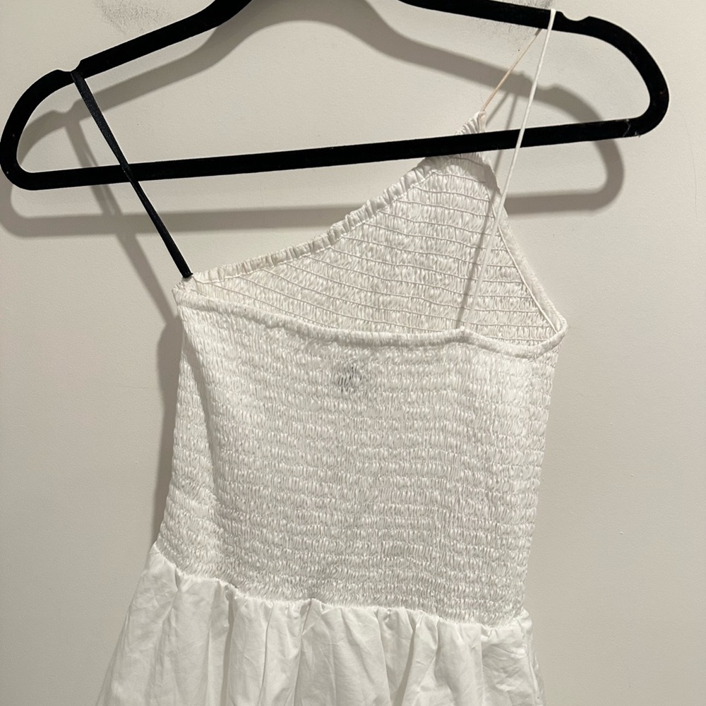 SWF x Revolve 100% Cotton Smocked Tiered Maxi Dress White - Picture 9 of 13